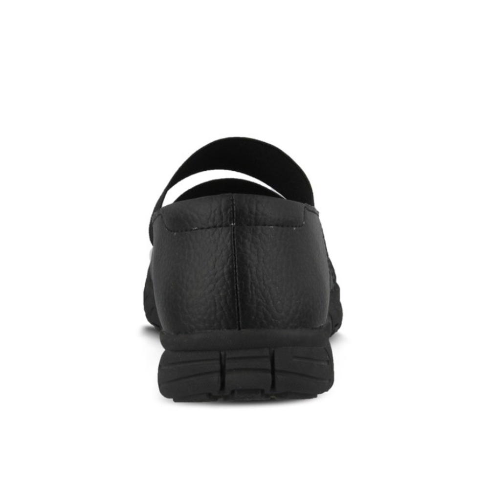 Comfort Leather Wide Fit Straps Mary Jane Flats - Picture 8 of 8